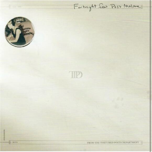 🎵 NWOT Limited Edition Taylor Swift CD Fortnight Post Malone Sold Out TTPD - Picture 4 of 4